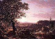 Frederic Edwin Church July Sunset, Berkshire County, Massachusetts oil